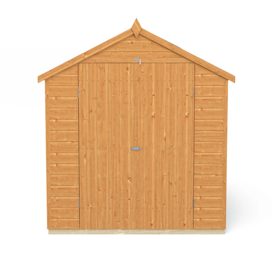Shiplap Dip Treated 8x6 Apex Shed - Double Door