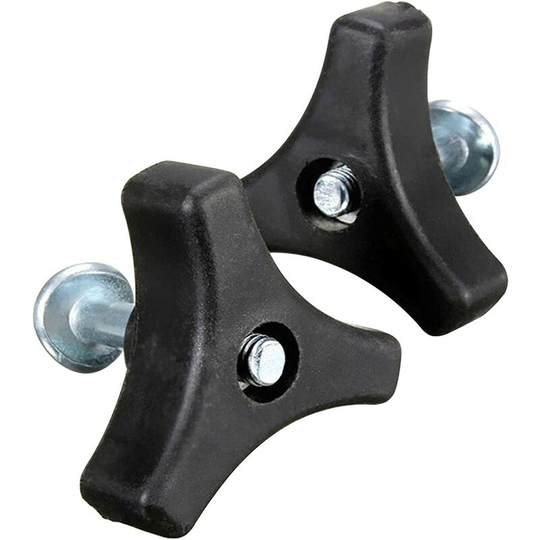 2 Pack Triangular Handle Bolts, Wing Nuts and Bolts, Garden Tools, Lawn Mower Replacement Bolts (Triangular Handle + 8mm Screw)