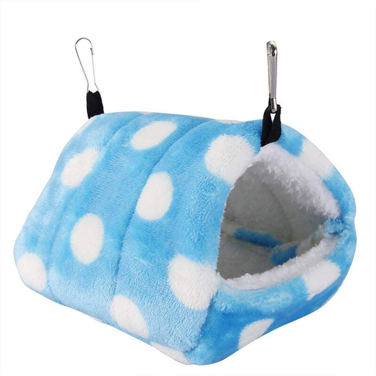 Osqi - hamster sleeping bed bird nest wave point flannel warm bed for squirrel house Chinchilla guinea pig hedgehog cockatiel budgies budgie