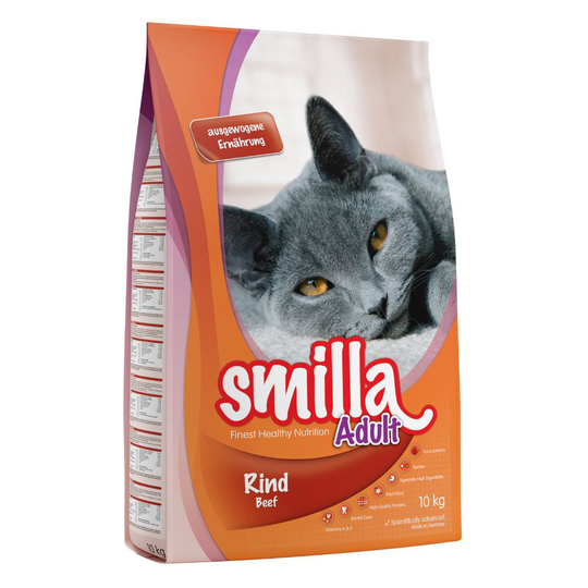 Smilla Dry Cat Food Economy Packs 2 x 10kg - Adult Beef