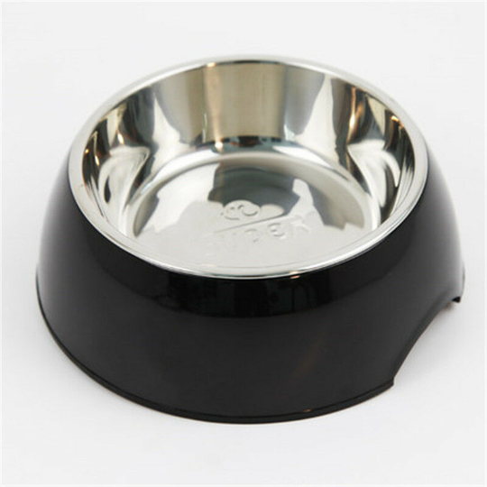 Stainless Steel Pet Bowls Dog Cat Pet Bowl Universal Pet Pet and Food Bowls 4 Sizes and 7 Colors Available (m, Black)