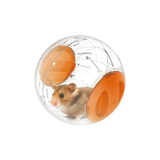 Modou - 12cm Gym Ball for Hamsters and Mice, Small Animal Activity Toy, Exercise Ball for Dwarf Hamster, 3 Colors to Choose (Orange)