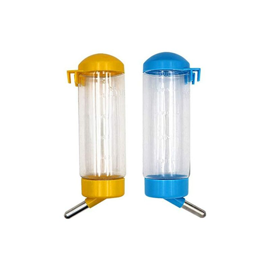2 Pack Automatic Hanging Water Bottle for Hamster Rabbit Guinea Pig Non-Drip 16oz Random Color