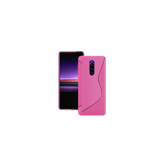 (Pink) Case For Sony Xperia 1 S-Line Silicone Gel Phone Cover