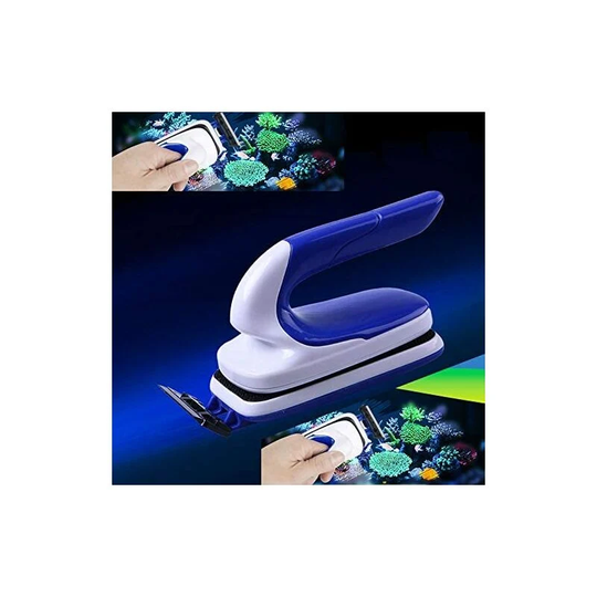 Sun Flowergb - Magnetic Fish Tank Cleaning Brush, Aquarium Glass Brush, Floating Cleaning Brush with Algae Scraper and Handle