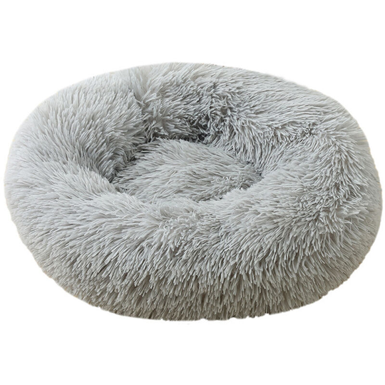 Comfortable Bed for Small Pets with Removable Cushion Large Calming Cuddler Ultra Soft Washable Pet Mat Round Fluffy Self-Warming Cushion Bed