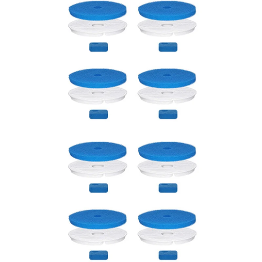 8PCS Replaceable Filters for WF160 Cat Water Fountain,White - White
