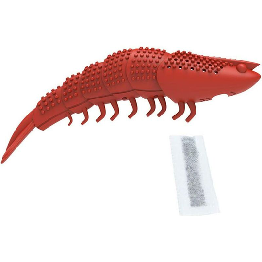 Catnip Toy, Cat Toys, Kitten Toys, Kitten Toothbrush Dental Care Interactive Toy Lobster Shape Cute Silicone Red
