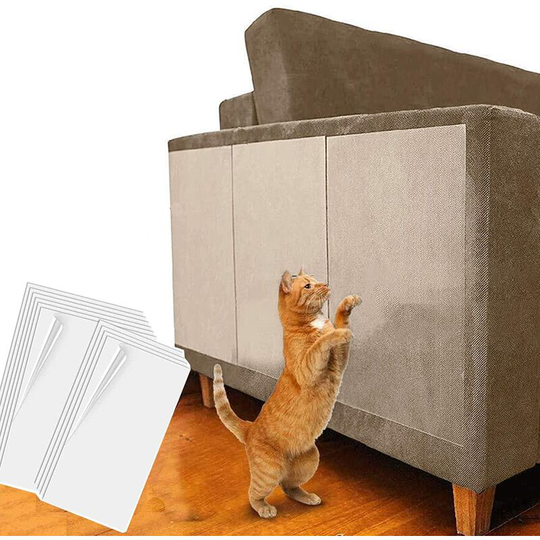 Cat Couch Protector, Anti-Scratch Adhesive Tape for Cat Training, Transparent Double Sided Anti-Scratch - Cats Furniture Protector for Couch, Carpet,