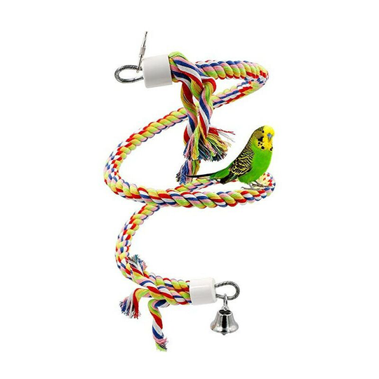 Parrot climbing rope sling swing spiral toy-1.16m