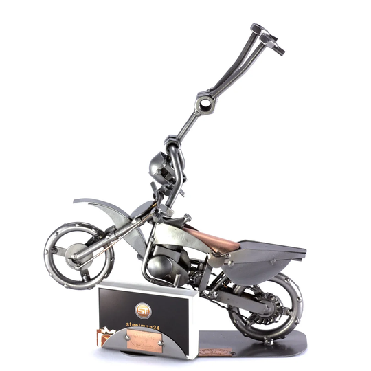 Motocross Freestyle Screw Man Place Card Holder