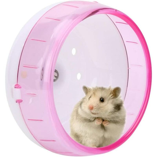 LITZEE Hamster Exercise Wheel, Small Animal Toy Wheel, Silent Hamster Wheel Silent Dwarf Hamster Wheel for Small Guinea Pig Toys Silent Gerbil Wheel