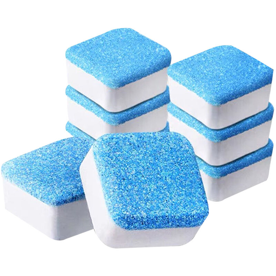 Pack of 24 washing machine cleaners and descalers to clean the inside of the drum and the seal of the washing tub