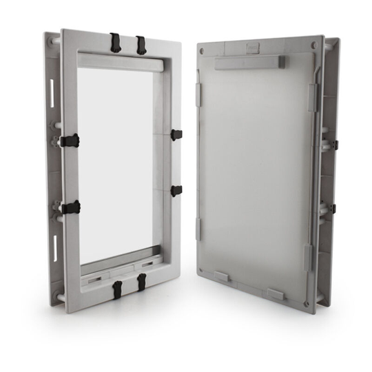 Very Large Aluminum Cat Flap for Very Large Dogs - with Locking System and Closing Panel - Robust - Insulated