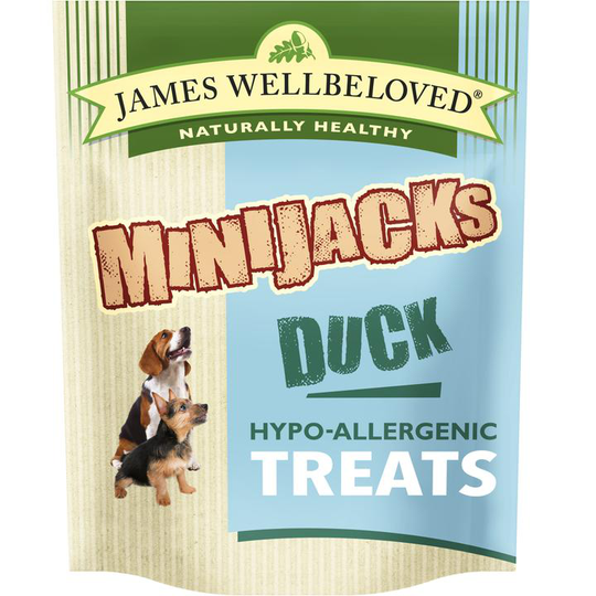 James Wellbeloved Minijacks Dog Treats - Saver Pack: Duck & Rice (3 x 90g)