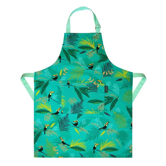 Cotton Apron Toucan Repeat Design Bib