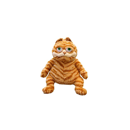 Fat Garfield Cat Plush Fat Kitten Stuffed Animals Toy, 11.8Inch Lifelike Yellow Tabby Cat Kitty Toy Kids Children Xmas Birthday Gifts