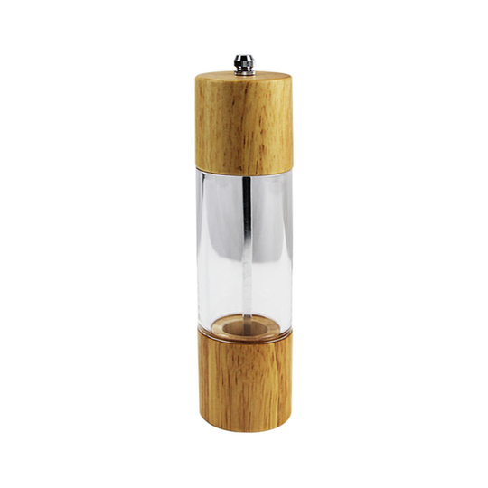 Salt and Pepper Grinder, Manual Wooden Salt Mill with Ceramic Grinding Core Like Coffee Grinders Spice Grinder, High Capacity and Adjustable