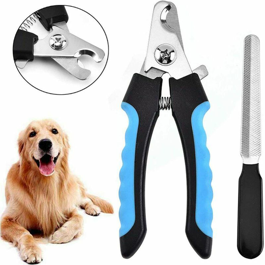 Deckon - Professional Dog and Cat Nail Clippers, Cutting Nail Pliers with Nail File for Dog, Cat, Bird and All Claw Size with Safety Lock and Nail