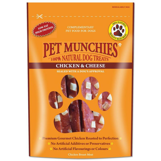 Chicken & Cheese Dog Treats (100g) (May Vary) - May Vary - Pet Munchies