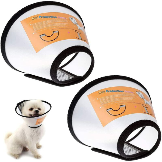 Parts Adjustable Cat Cone Collar Plastic Pet Protective Collar for Small Medium Dog and Cat