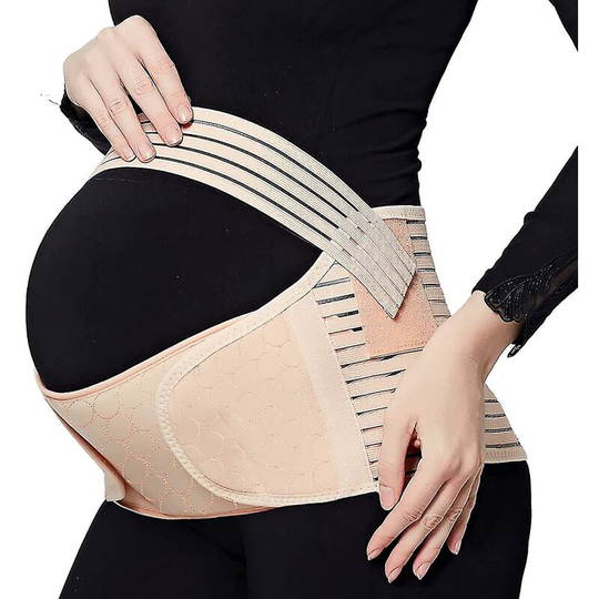 Pregnancy Support Maternity Belt Waist Abdominal Band Support Brace Beige One Size Thsinde