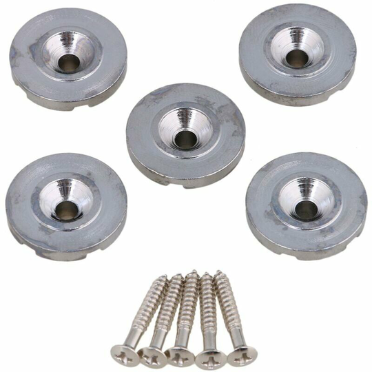5pcs Metal Bass Guitar Nut Strings Retainer String Tree with Screw