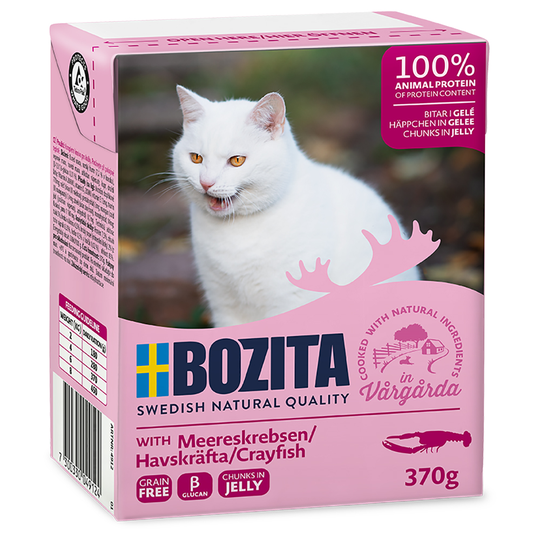 Bozita Chunks in Jelly Mega Pack 36 x 370g - Crayfish