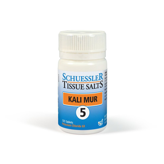Schuessler Tissue Salts Kali Mur No 5 - 125 Tablets