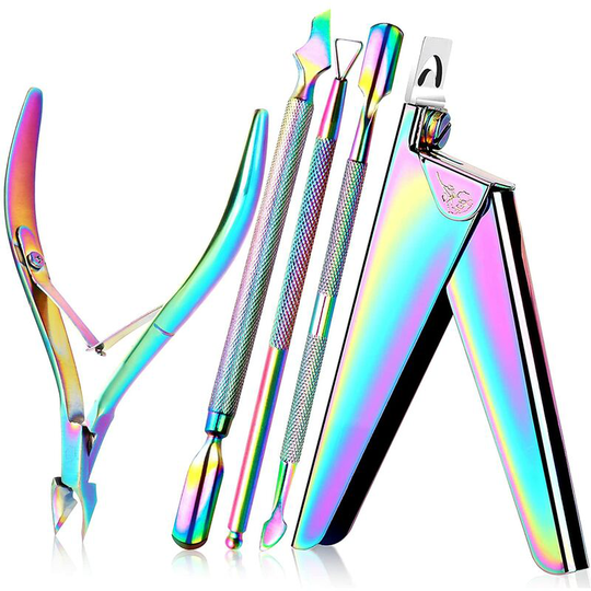 Ilovemilan - Nail clippers for acrylic nails - acrylic nail clippers, nail clippers, cuticle thrusters, false nail tip scissors, nail enhancement
