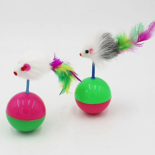 Deckon - 2pcs Cat Toy Toys Indoor Cat Mouse Cat Tumbler Interactive Cat Toy Catnip Cat Toysfonepro