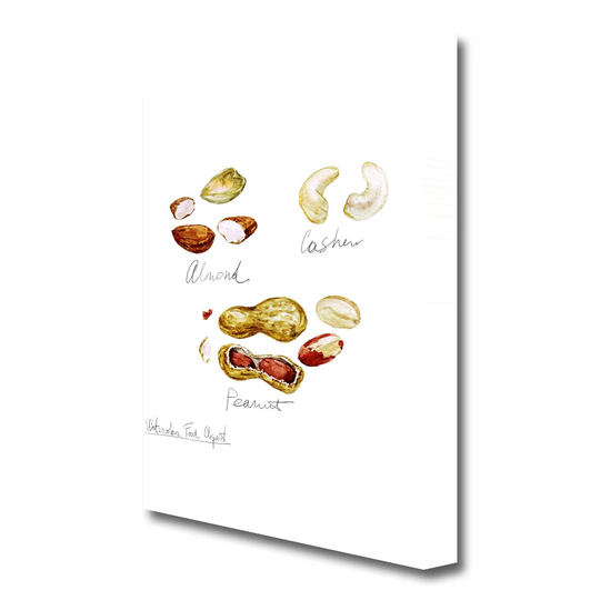 Nut Selection 3 Kitchen - Wrapped Canvas Painting Print