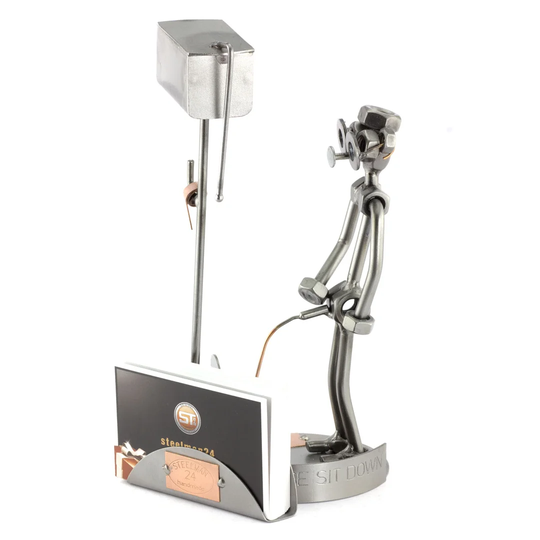 Klomann Sit Down Screw Man Place Card Holder