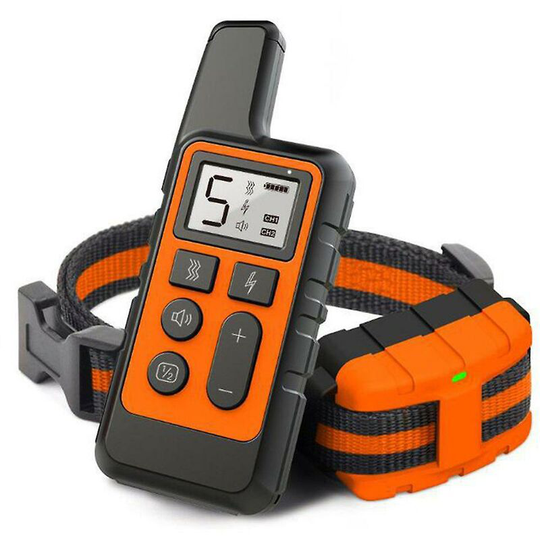 Muff - Waterproof Dog Training Collar Pet Bark Stop 500m Remote Control orange