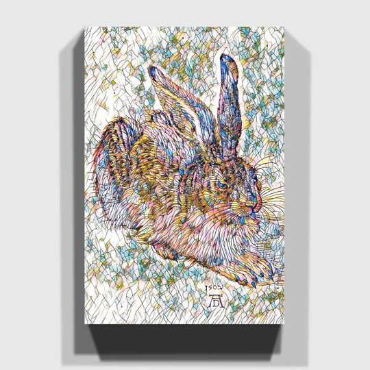 'The Hare' by Albrecht Durer Graphic Art on Wrapped Canvas