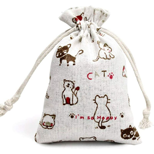 Norcks - Jute Gift Bags 30Pcs 10 x 14cm Linen Burlap Bags Cotton Candy Bags Reusable Jewelry Pouches with Drawstring for Wedding Birthday Christmas
