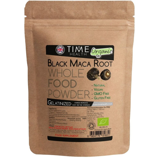 (250g Powder) Black Maca Root - Soil Association Certified Organic