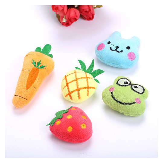 5 Pcs Catnip Toys, Catnip Plush Toy, Chew Toys for Cats, Catnip Toy Set, Cute Cartoon Shape