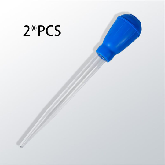 Small fish tank water device Mini-suction manual suction hose siphon suction device cleaning fecal suction device (standard blue) (2 pieces
