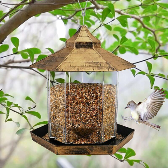 Deckon - Hanging Wild Bird Feeder Bird Feeder Outdoor Decor - Perfect for Attracting Birds to the Outdoor Garden Yard for Bird-Loving Kids, 2.6 lb