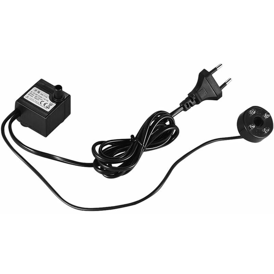 Deckon - Water pump for aquarium, 2.5W head 0.55 meters flow rate 180L/H with 4 led lights European standard 220-240V - 2.5W head 0.55 meters flow