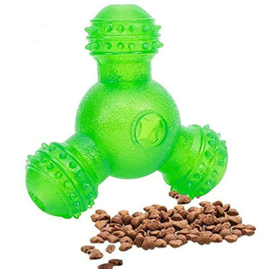 Interactive Dog Treat Ball Toys, Chew 3 Holes Food Dispensing Dolls