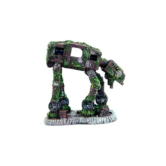 Osqi - Resin Aquarium Decoration - Robot Fish Tank - Fish Cave - Aquarium Accessories Betta Shrimps and Turtles