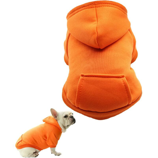 Hoodies for Dogs, Sweatshirt for Dogs Pet Sweater Clothes Dog Jacket Coat Jumpsuit, Hooded Warm Clothes, Warm Clothes for Dog Coats (xxl, Orange)