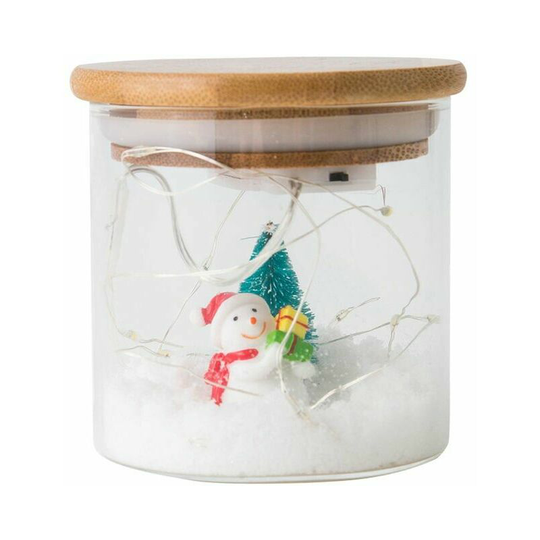 Monly - Other decoration for Christmas diy Noel Borosilicate Snow Decoration Lamp Pot Gift Birthday Present,model:Multicolor