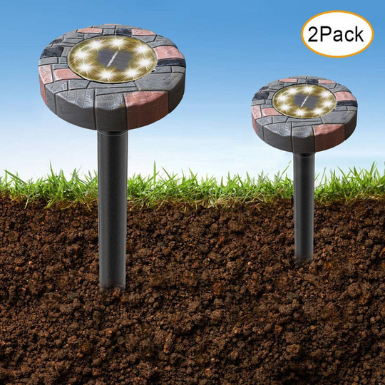 Litzee - Ultrasonic Solar Mole Repeller, 2 Pack Solar Mole Repeller, IP65 Waterproof Outdoor Mouse Repeller for Anti Gopher, Snake, Mole, Cockroach
