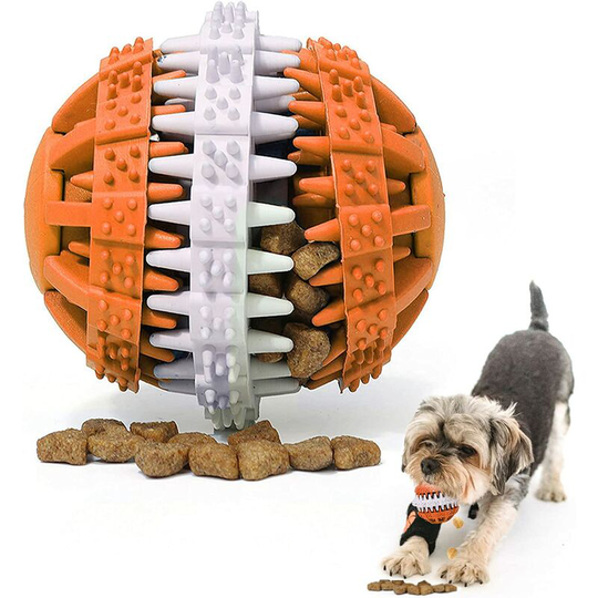 Dog Toy Boredom Balls Small Medium Dogs Pet Treat Dispenser Puppy Chew Teething Toy Indestructible Ball Feeder