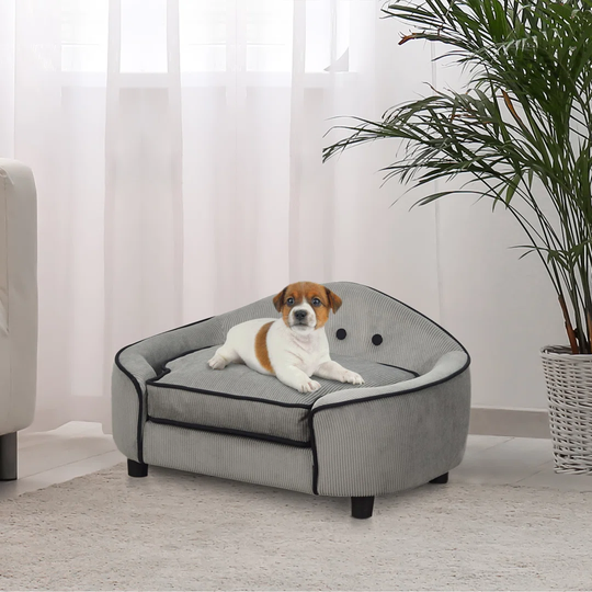 Quintin Dog Sofa in Grey