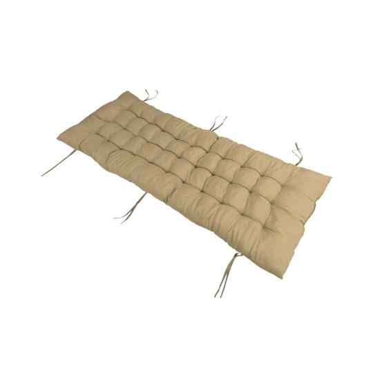(Cream) Sun Lounger Cushion Pad Replacement Chair Seat Recliner Cotton Garden Outdoor