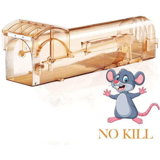 KEPLIN Humane Mouse Trap No Kill the Mice, Pets and Children Friendly Rodent Trap, Brown